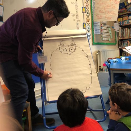 Duncan Beedie author/illustrator visited our school